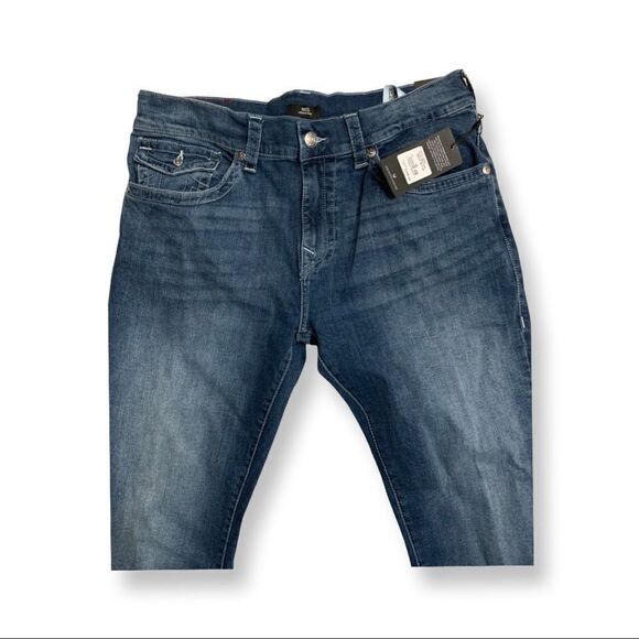 True Religion Rocco Relaxed Skinny Flap Denim Jeans    - Picture 4 of 11
